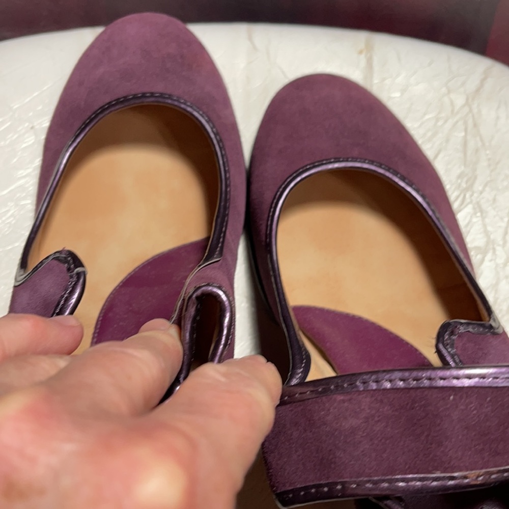 Croft & Barrow Josephine Purple Suede shoes! Sz 9 Medium - Picture 10 of 10